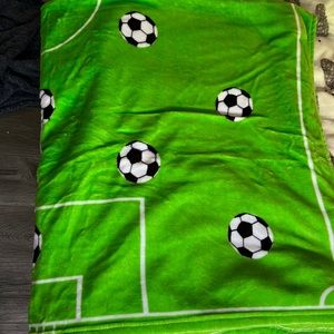 soft soccer blanket